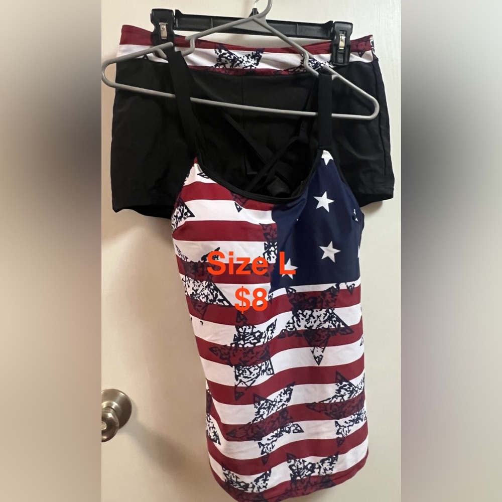Women's Patriotic Flag swim suit